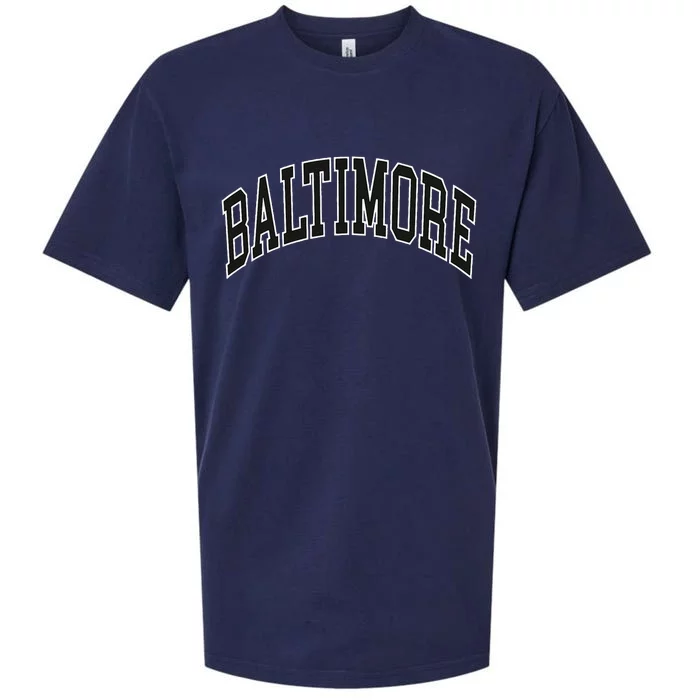 Baltimore Maryland Sueded Cloud Jersey T-Shirt