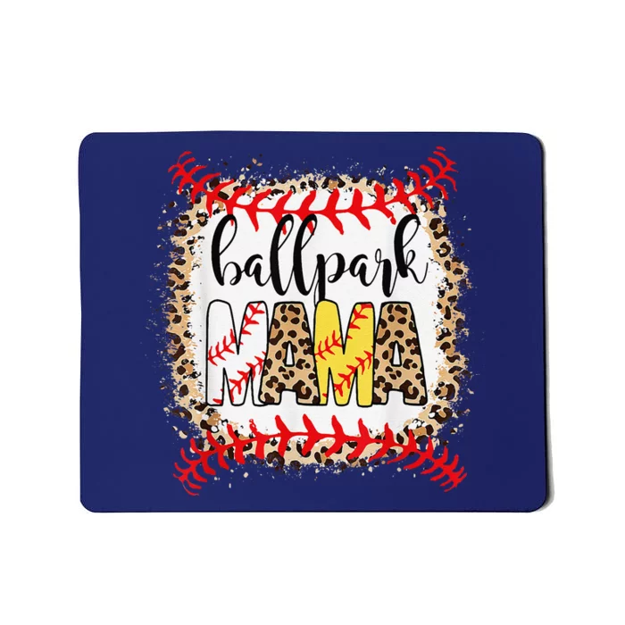 Ballpark Mama Ball Happy MotherS Day Leopard Bleached Mousepad