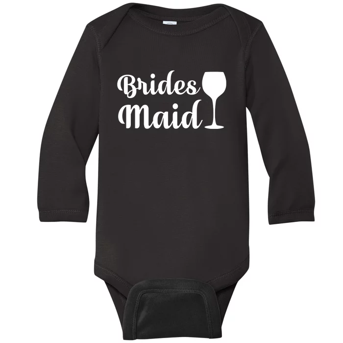 Brides Maid Baby Long Sleeve Bodysuit