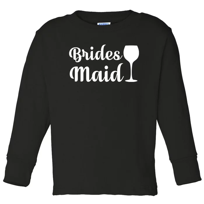 Brides Maid Toddler Long Sleeve Shirt