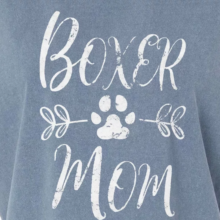 Boxer Mom Boxer Dog Lover Owner Funny Boxer Dog Mom Garment-Dyed Women's Muscle Tee