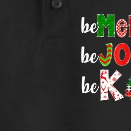 Be Merry Be Jolly Be Kind Merry Christmas Teacher Xmas Pjs Dry Zone Grid Performance Polo