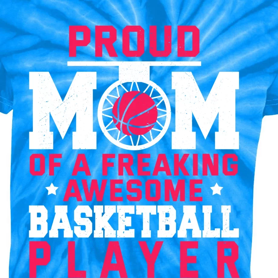 Basketball Mom Bball Player Mother Theme Quote Gift Kids Tie-Dye T-Shirt