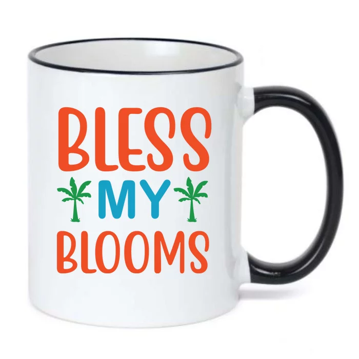 Bless My Blooms Black Color Changing Mug