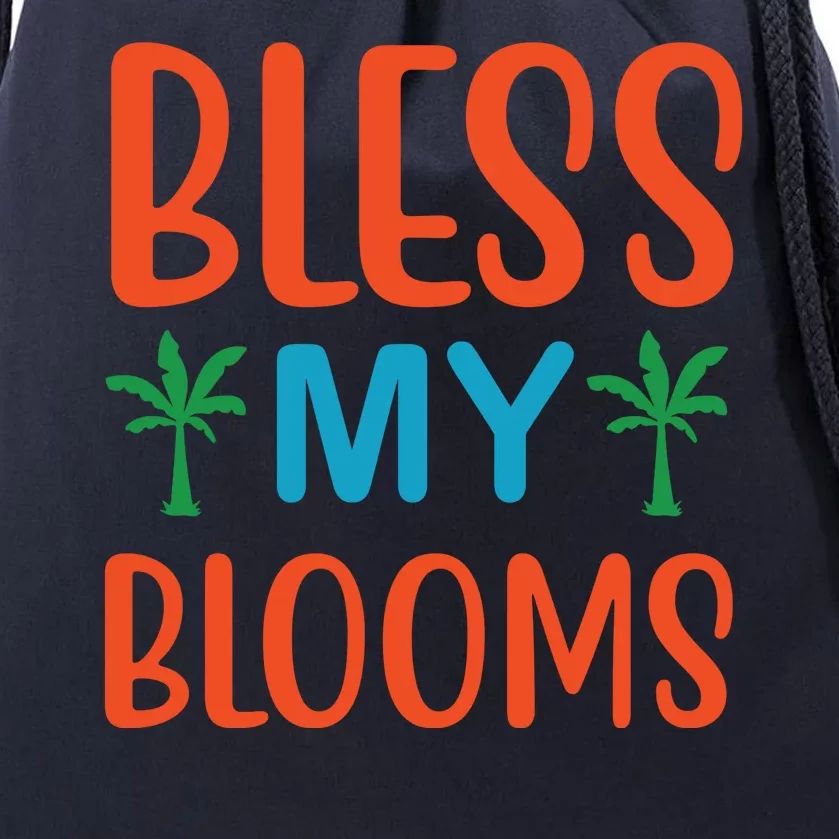 Bless My Blooms Drawstring Bag