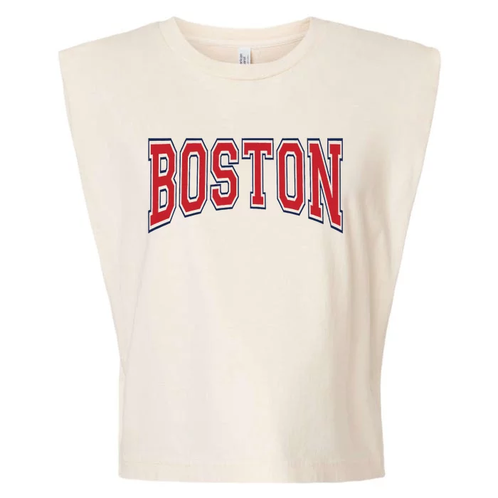 Boston Massachusetts Garment-Dyed Women's Muscle Tee