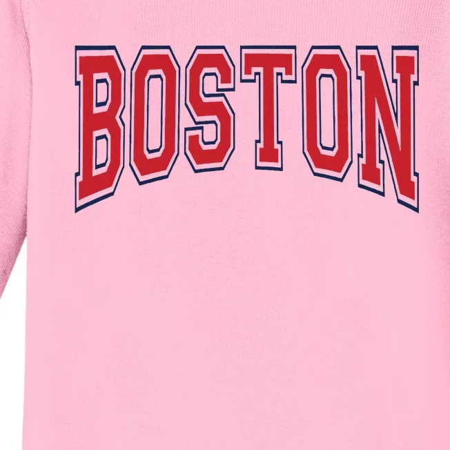 Boston Massachusetts Baby Long Sleeve Bodysuit