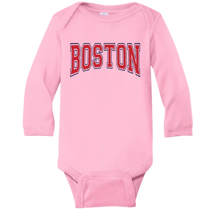 Boston Massachusetts Baby Long Sleeve Bodysuit