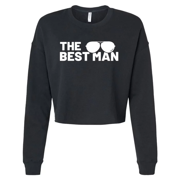 Best Man Bachelor Supplies Party Wedding Cropped Pullover Crew