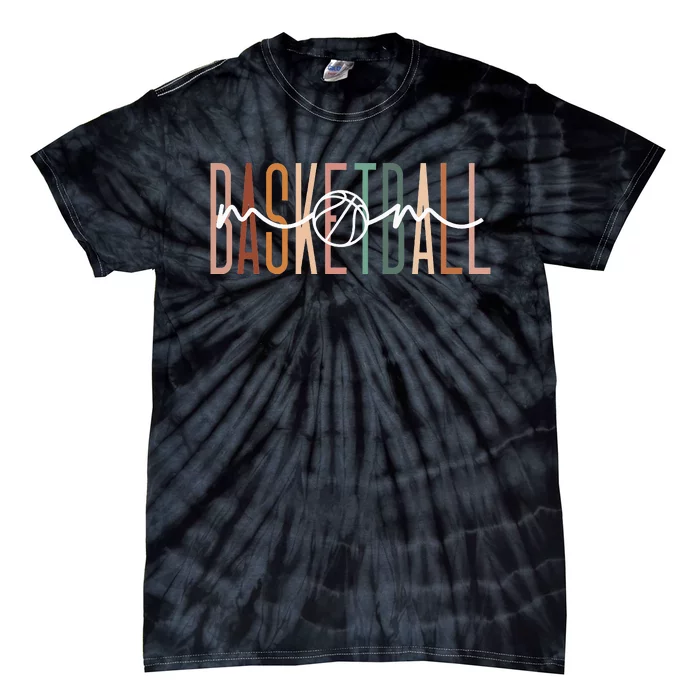 Basketball Mom Basketball Mama Cute Mom Life Basketball Tie-Dye T-Shirt