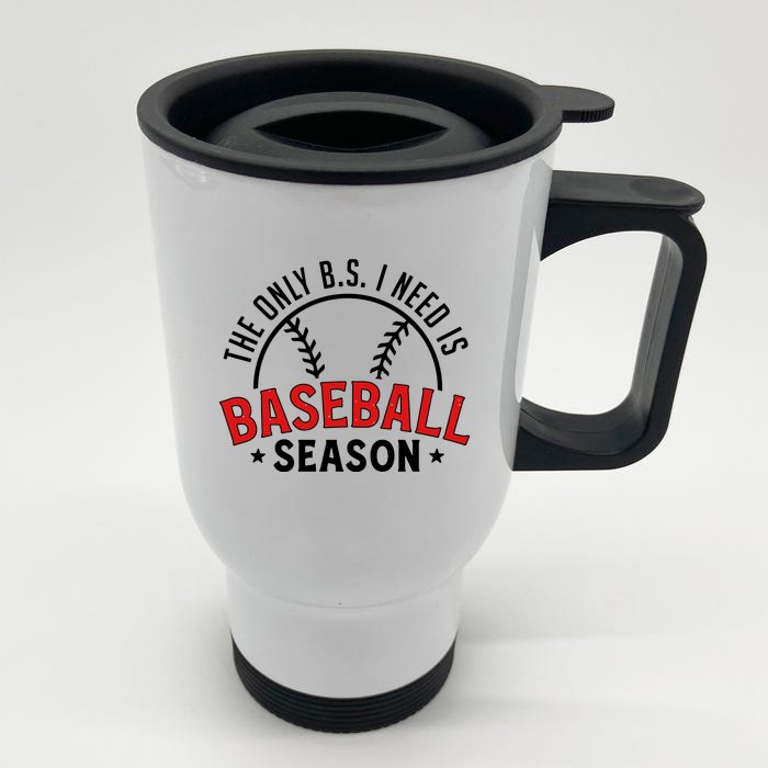 Baseball Mama Front & Back Stainless Steel Travel Mug