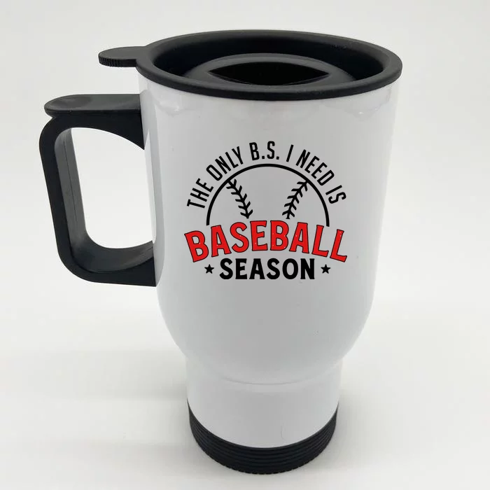 Baseball Mama Front & Back Stainless Steel Travel Mug