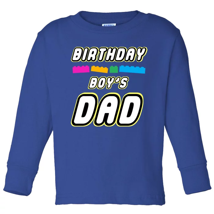 Building Master Block Dad Of Birthday Everything Awes0me Gift Toddler Long Sleeve Shirt