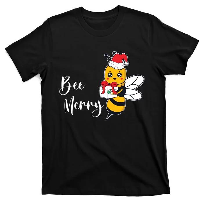 Bee Merry Beekeepers Christmas Party Merry Christmas T-Shirt