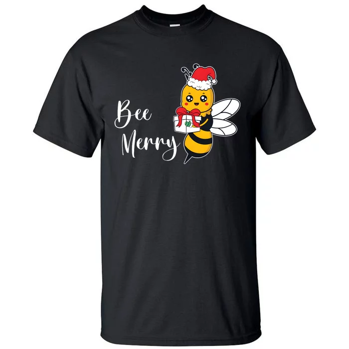 Bee Merry Beekeepers Christmas Party Merry Christmas Tall T-Shirt