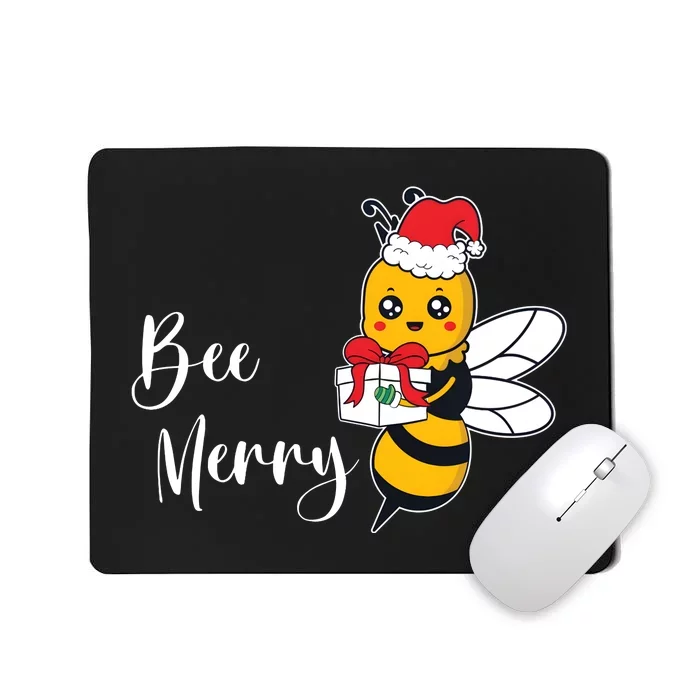 Bee Merry Beekeepers Christmas Party Merry Christmas Mousepad