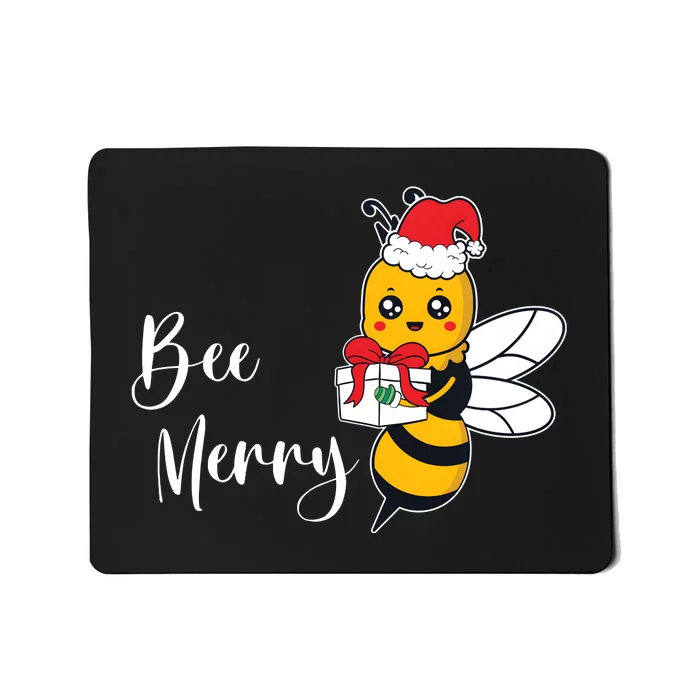 Bee Merry Beekeepers Christmas Party Merry Christmas Mousepad