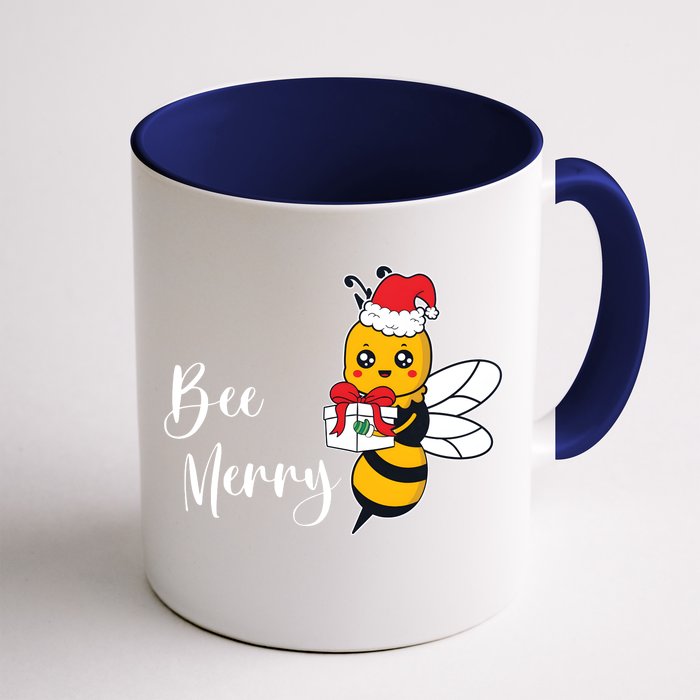 Bee Merry Beekeepers Christmas Party Merry Christmas Front & Back Coffee Mug