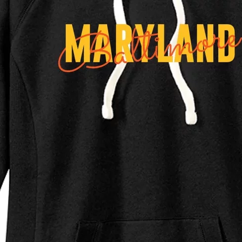 Baltimore Maryland Women's Fleece Hoodie