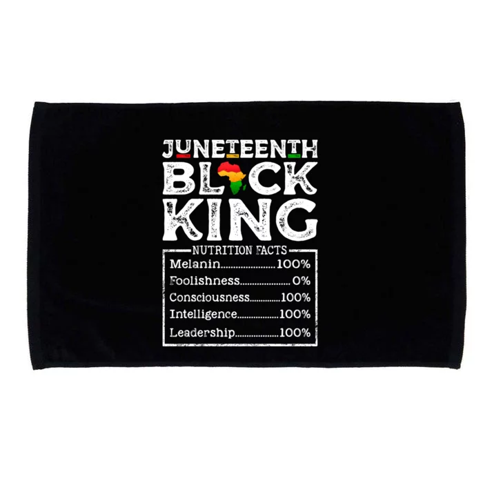 Black Melanin Blm King Nutritional Facts Juneteenth Freedom Meaningful Gift Microfiber Hand Towel