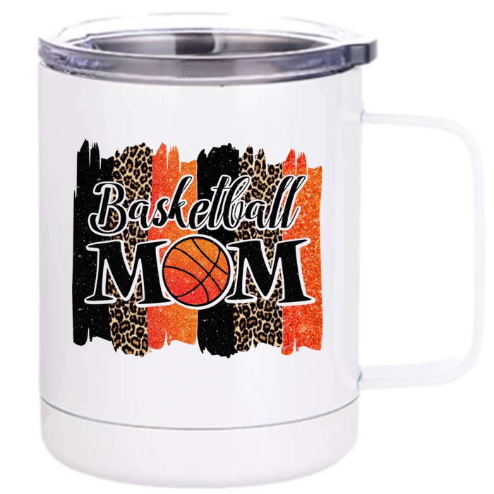 Basketball Mom Basketball Front & Back 12oz Stainless Steel Tumbler Cup