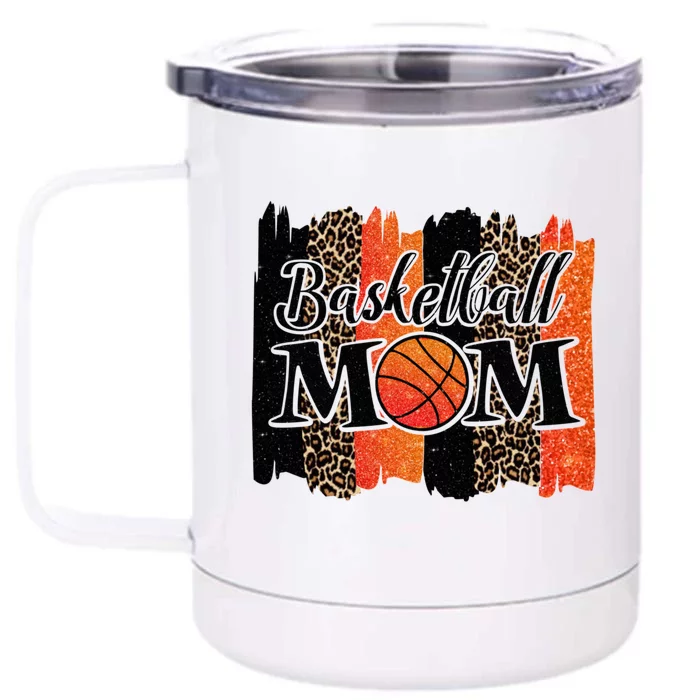 Basketball Mom Basketball Front & Back 12oz Stainless Steel Tumbler Cup