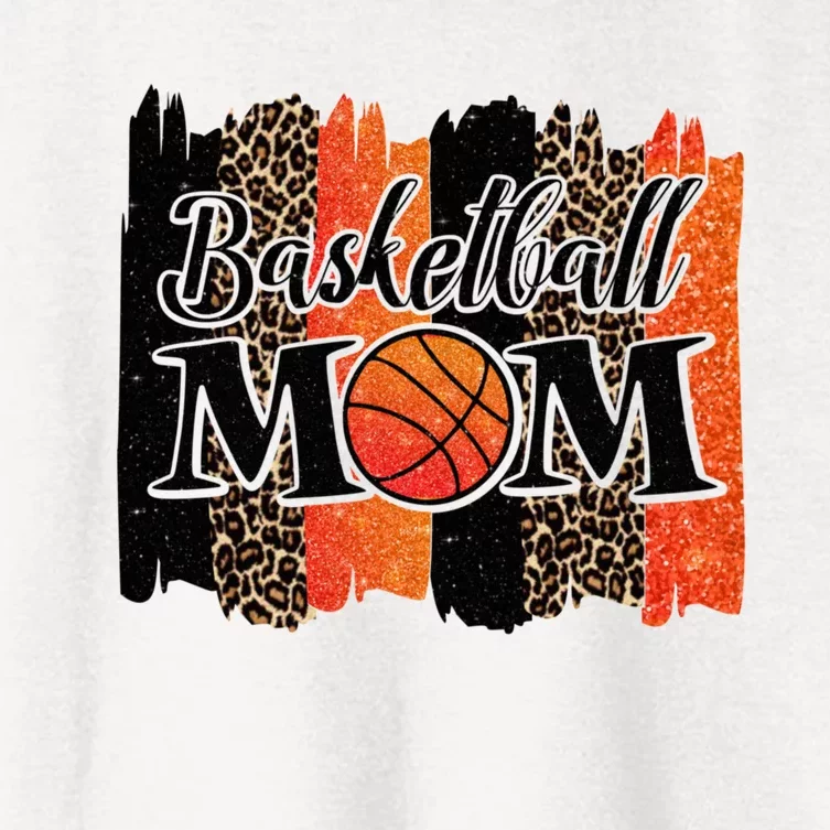 Basketball Mom Basketball Women's Crop Top Tee