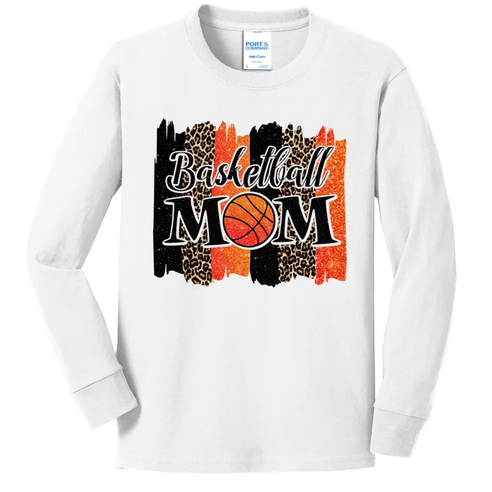 Basketball Mom Basketball Kids Long Sleeve Shirt