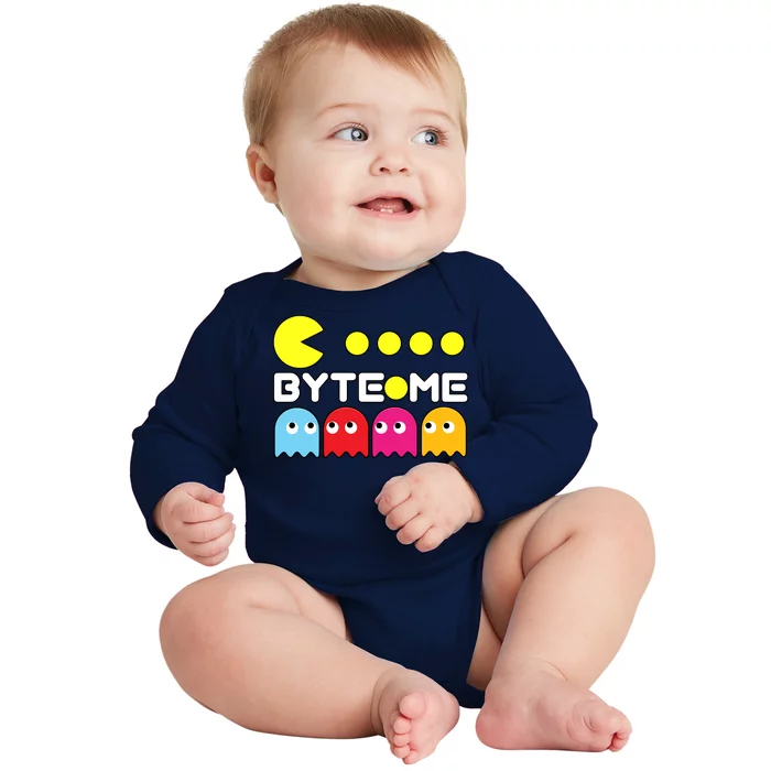 Byte Me Baby Long Sleeve Bodysuit