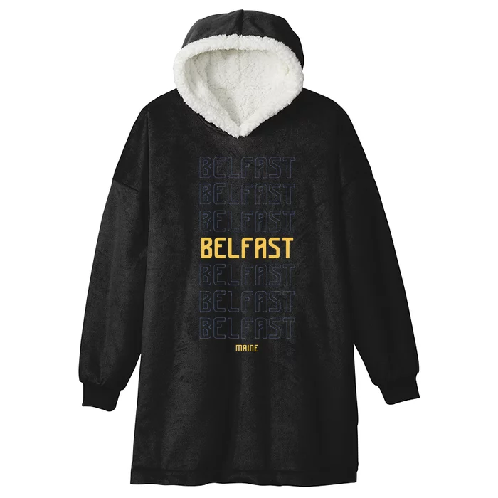 Belfast Maine Hooded Wearable Blanket