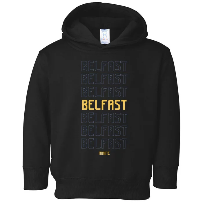 Belfast Maine Toddler Hoodie