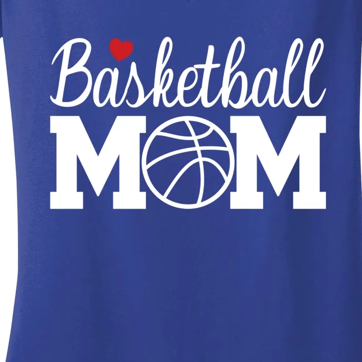 Basketball Mom Basketball Mom Life Game Day Cheer Mom Gift Women's V-Neck T-Shirt