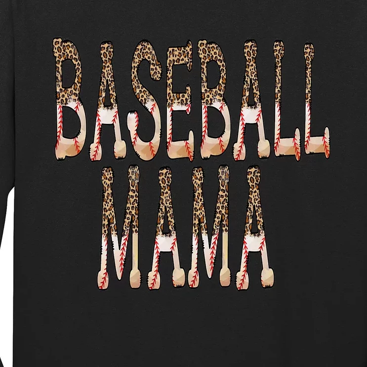 Baseball Mama ball wee high school college Long Sleeve Shirt