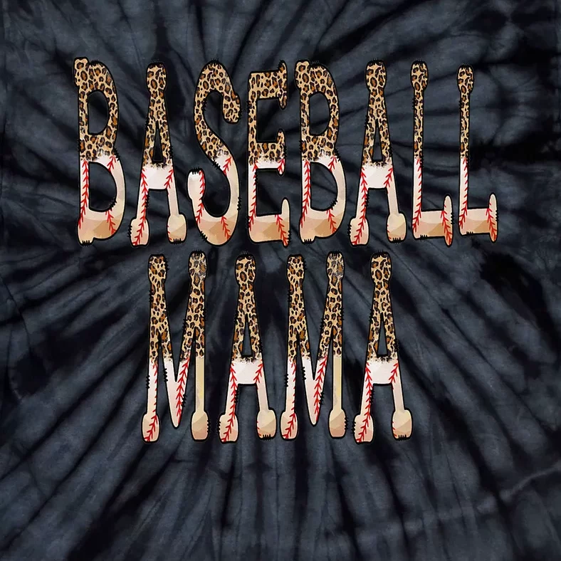 Baseball Mama ball wee high school college Tie-Dye T-Shirt