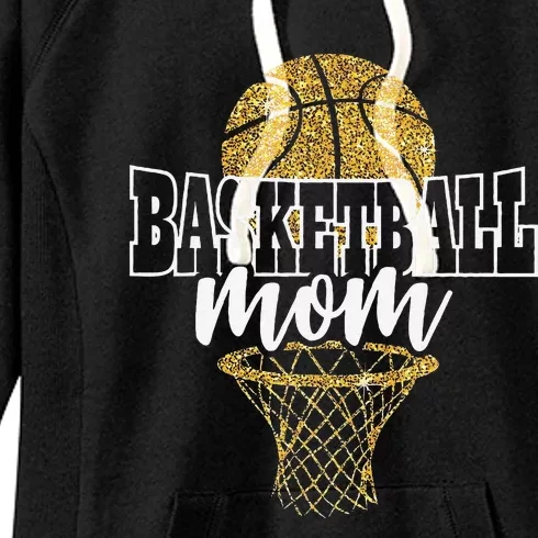 Basketball Mom Basket Hoop Women's Fleece Hoodie