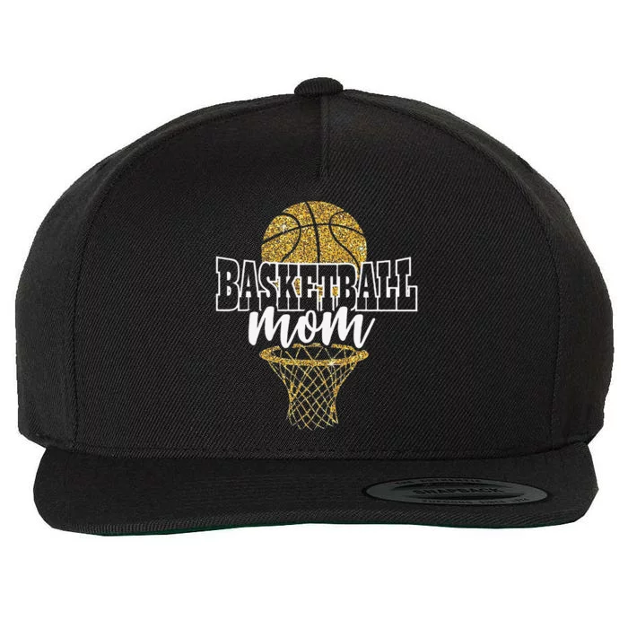 Basketball Mom Basket Hoop Wool Snapback Cap