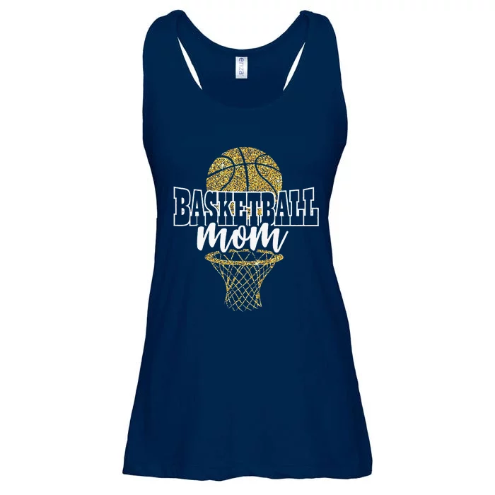 Basketball Mom Basket Hoop Ladies Essential Flowy Tank