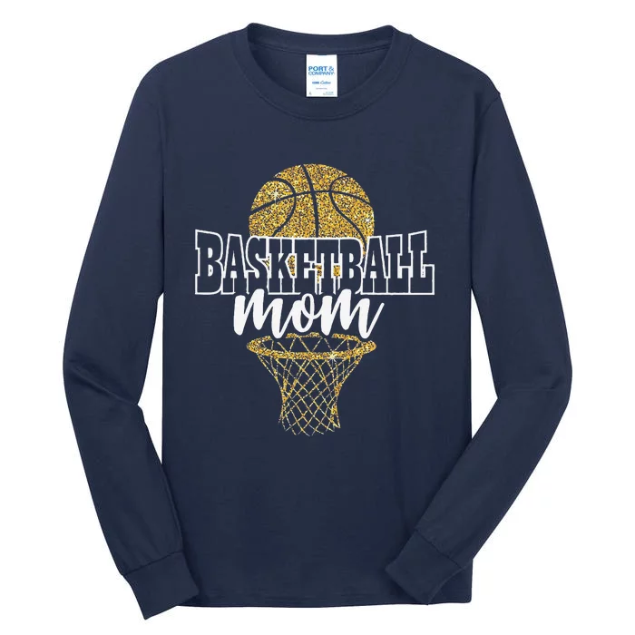 Basketball Mom Basket Hoop Tall Long Sleeve T-Shirt