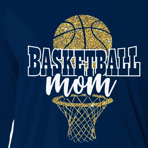 Basketball Mom Basket Hoop Cooling Performance Long Sleeve Crew