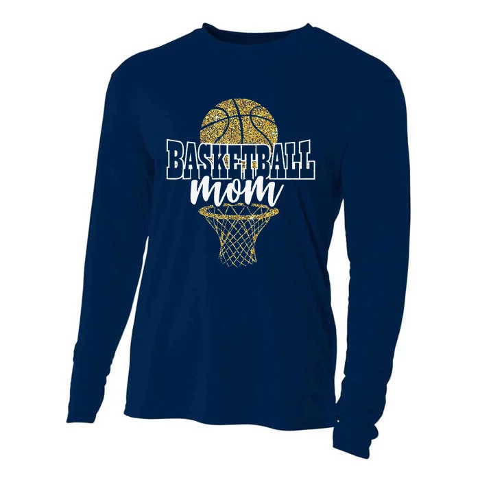 Basketball Mom Basket Hoop Cooling Performance Long Sleeve Crew