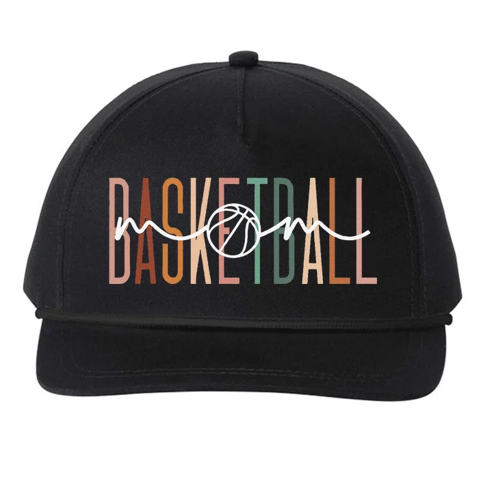 Basketball Mom Basketball Mama Cute Mom Life Basketball Snapback Five-Panel Rope Hat