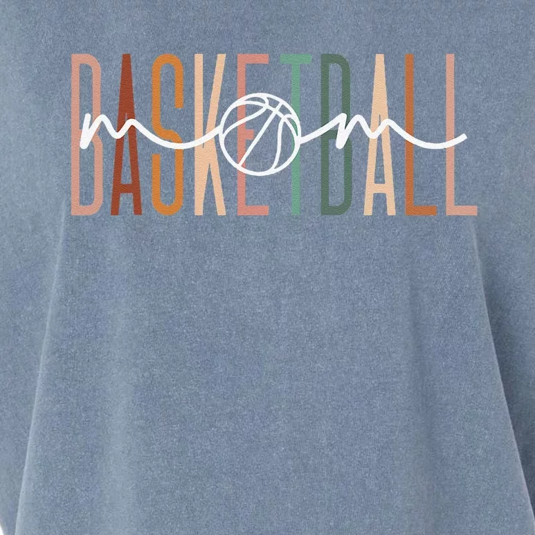 Basketball Mom Basketball Mama Cute Mom Life Basketball Garment-Dyed Women's Muscle Tee