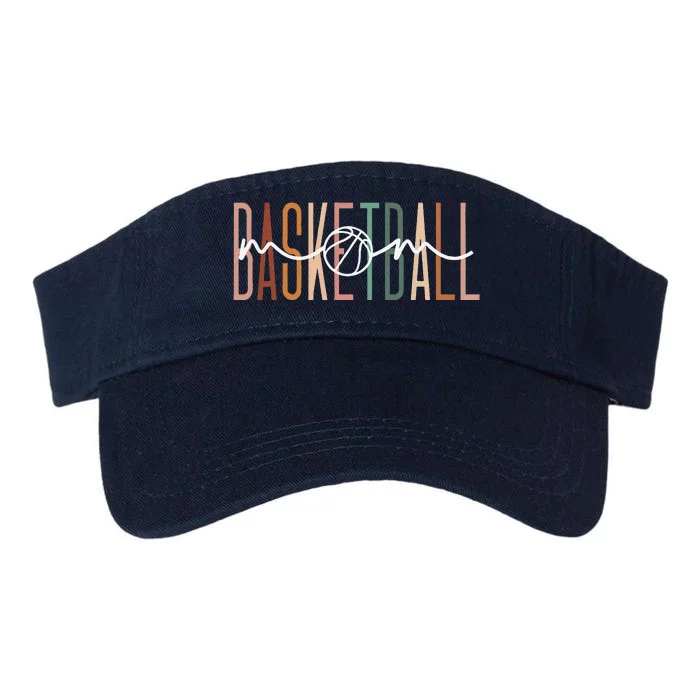 Basketball Mom Basketball Mama Cute Mom Life Basketball Valucap Bio-Washed Visor