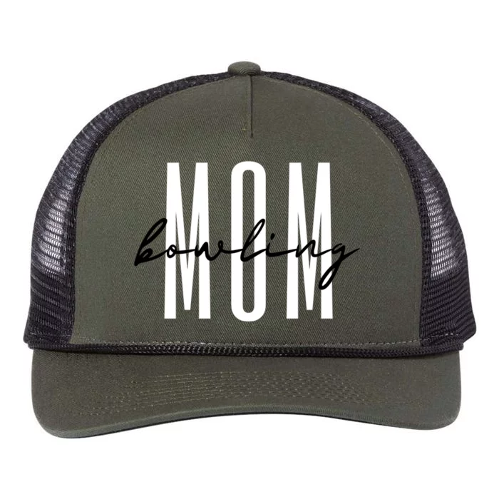 Bowling Mom Bowling Mama Mother’S Day Gift Retro Rope Trucker Hat Cap