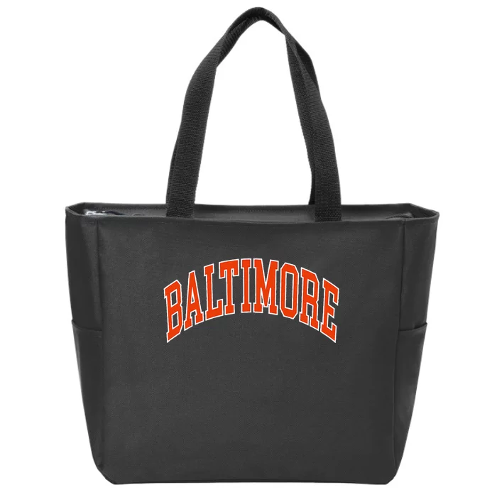 Baltimore Maryland Zip Tote Bag