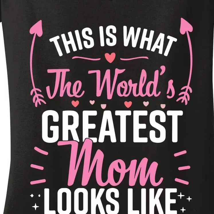 Best Mom Best Mother Women's V-Neck T-Shirt