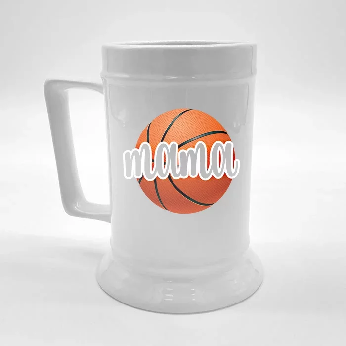 Basketball Mama Basketball Mom Of A Basketball Player Gift Front & Back Beer Stein