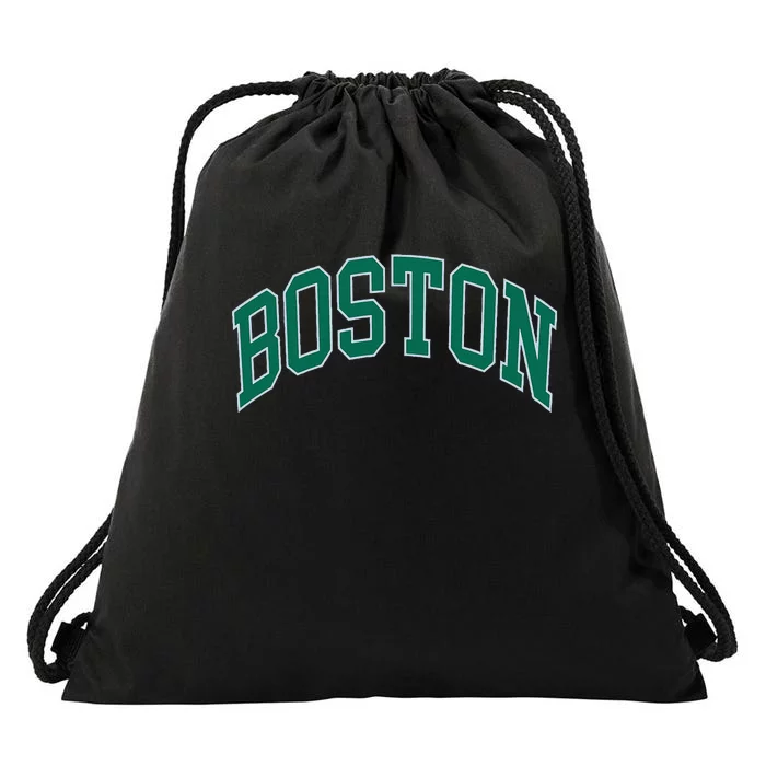 Boston Massachusetts Drawstring Bag