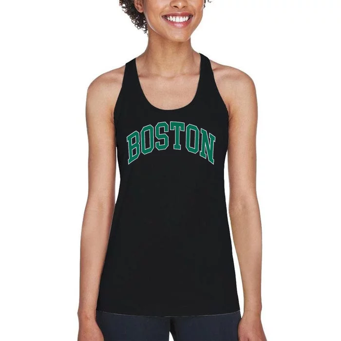 Boston Massachusetts Women's Racerback Tank