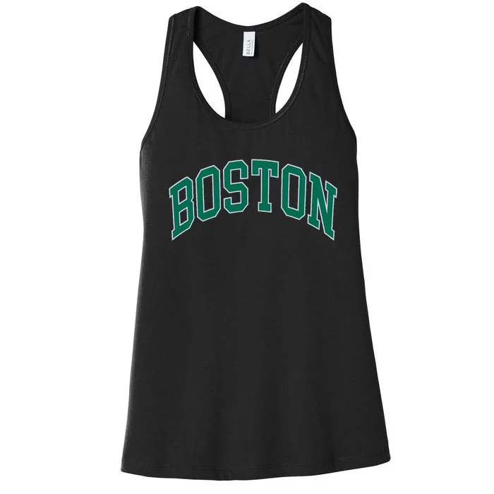 Boston Massachusetts Women's Racerback Tank